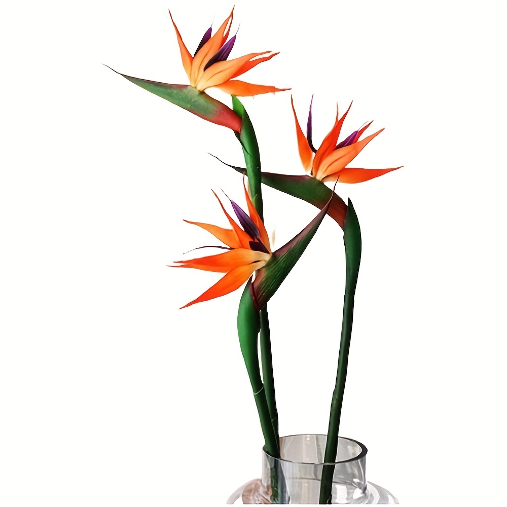 3Pcs Artificial Heaven Bird Fl - Bird Paradise Strelitzia review and price